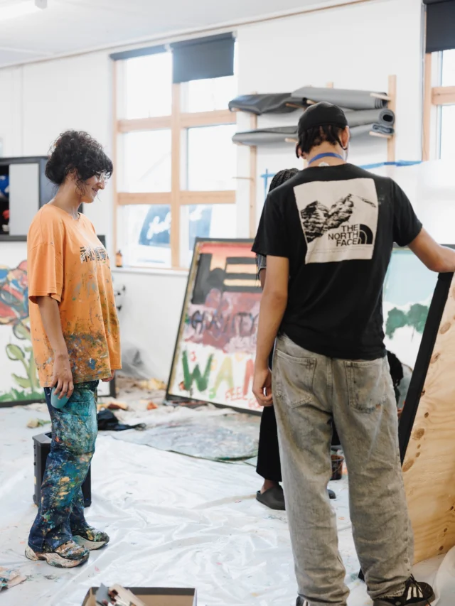 The making of our Ram Street mural, commissioned by the Wandsworth Town Property Partnership, captured by Nahwand Jaff 💙 

A huge huge thank you to Shiza and Julian for leading us in the creation of this special mural, it was so lovely to have your vibrant energy and infectious creativity in the space and be a part of this with you 🙏

You can find the mural at 9 Ram Street, Wandsworth - have you spotted it yet?!